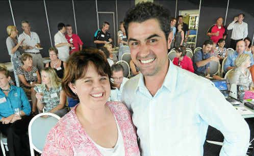 Rally Australia general manager Michael Masi and Coffs Coast Tourism Association vice chair Fiona Bardon at Monday’s tourism meeting. Rally Australia general manager Michael Masi and Coffs Coast Tourism Association vice chair Fiona Bardon at Monday’s tourism meeting.